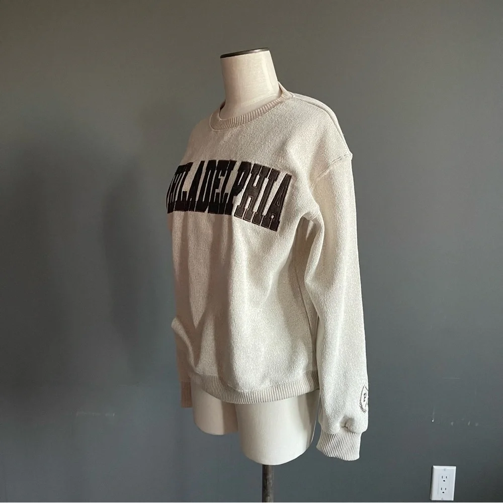 New York Popular Philadelphia Sweatshirt Collegiate Preppy Cozy Fleece Academia